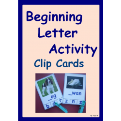 Beginning Letter Clip Cards